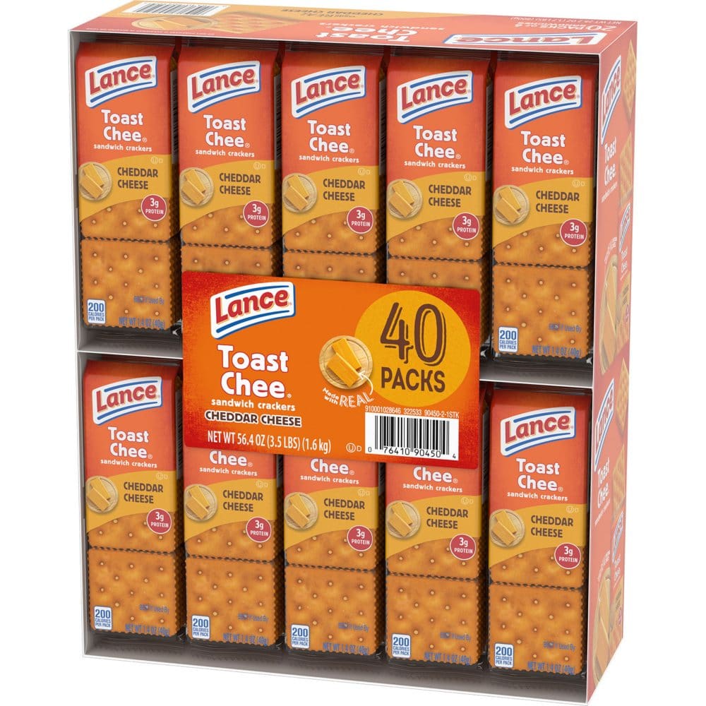 Lance ToastChee Cheddar Cheese (1.41 oz. 40 ct.) - Snacks Under $10 - Lance