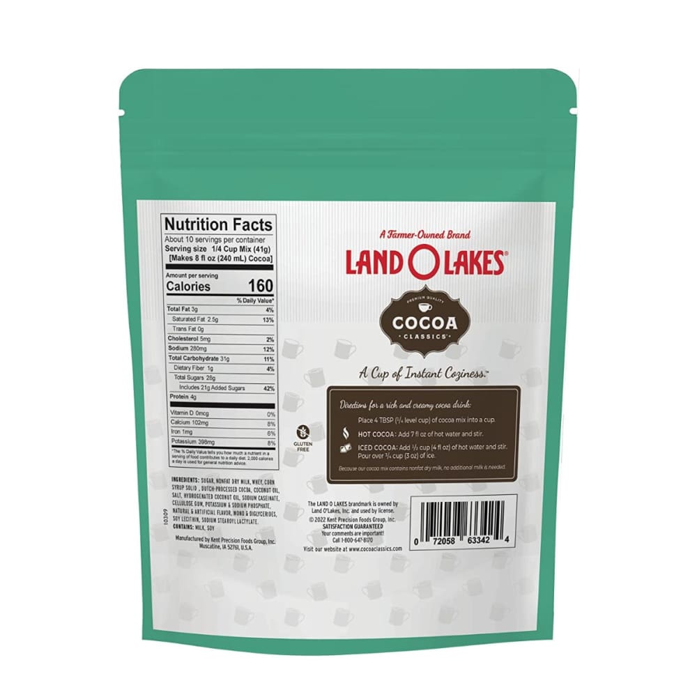 LAND O LAKES: Cocoa Mint And Choc Pouch 14.8 oz - Grocery > Beverages > Coffee Tea & Hot Cocoa - LAND O LAKES