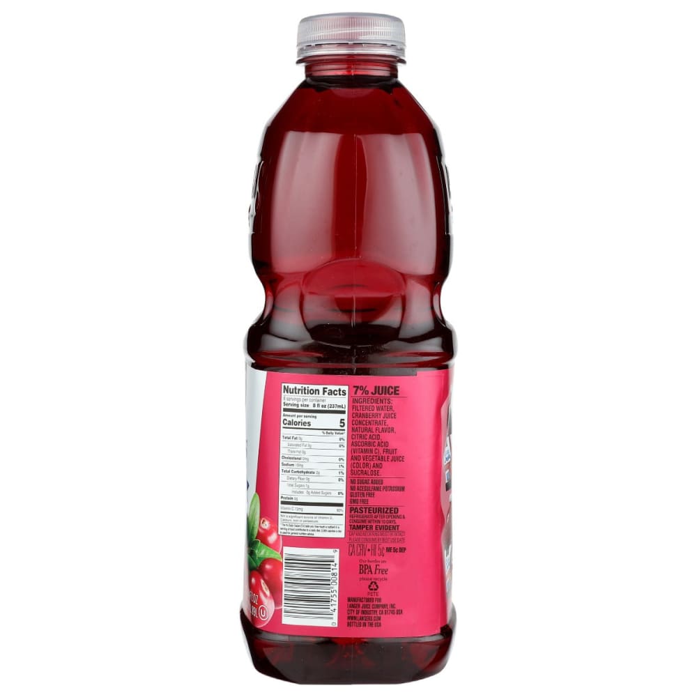 LANGERS: Cranberry Cocktail Juice 64 fo - Grocery > Beverages > Juices - LANGERS