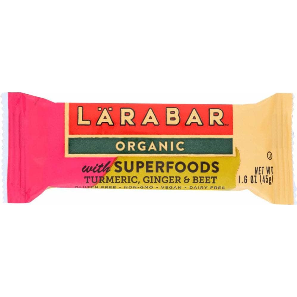 LARABAR Grocery > SHELF STABLE WELLNESS BARS & GELS > SS BARS WELLNESS LARABAR: Bar Superfood Turmeric Ginger Beet Organic, 1.6 oz