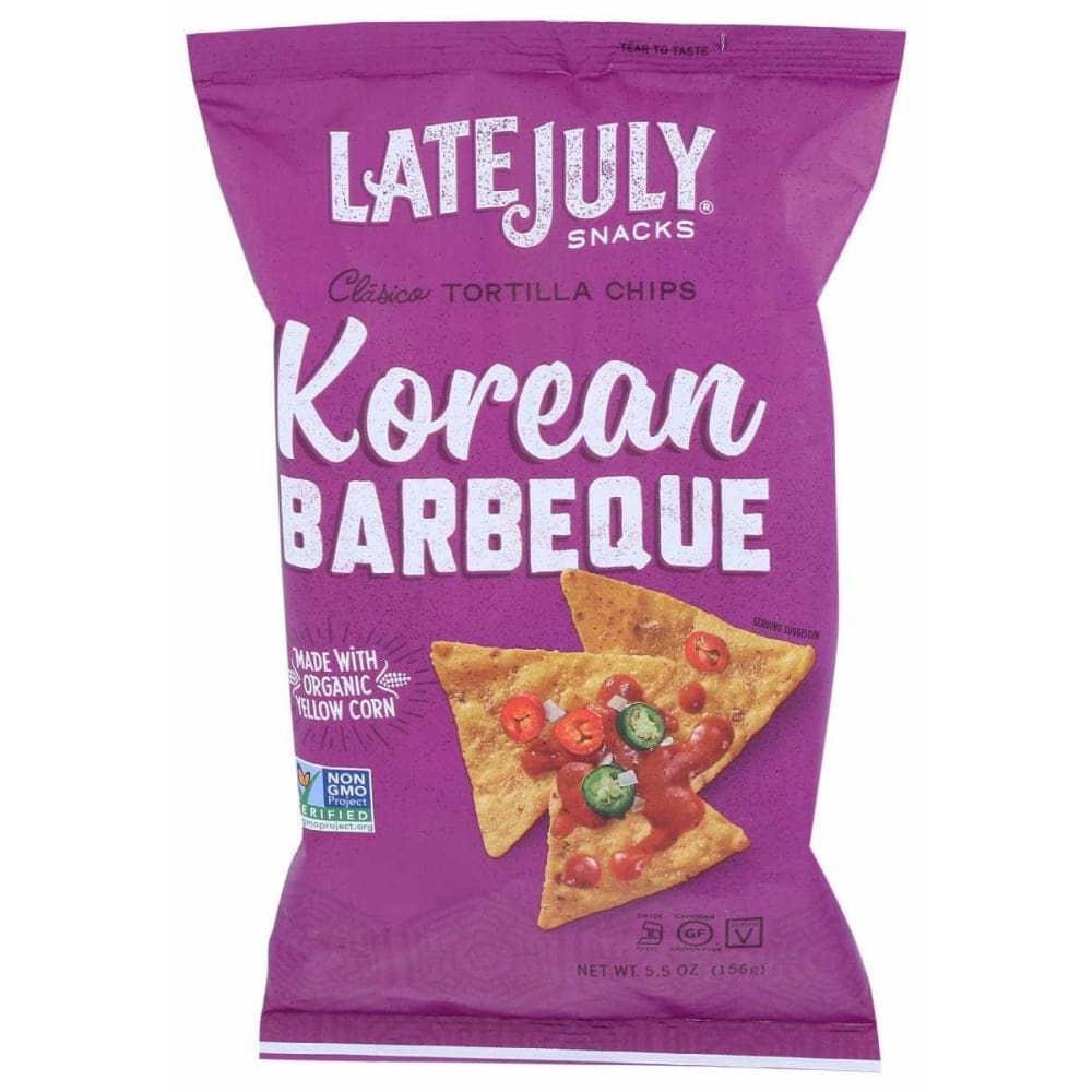 LATE JULY LATE JULY Korean Barbeque Tortilla Chips, 5.5 oz