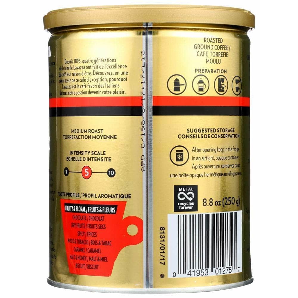 Lavazza Lavazza Qualita Oro Roasted Ground Coffee Can, 8.80 oz