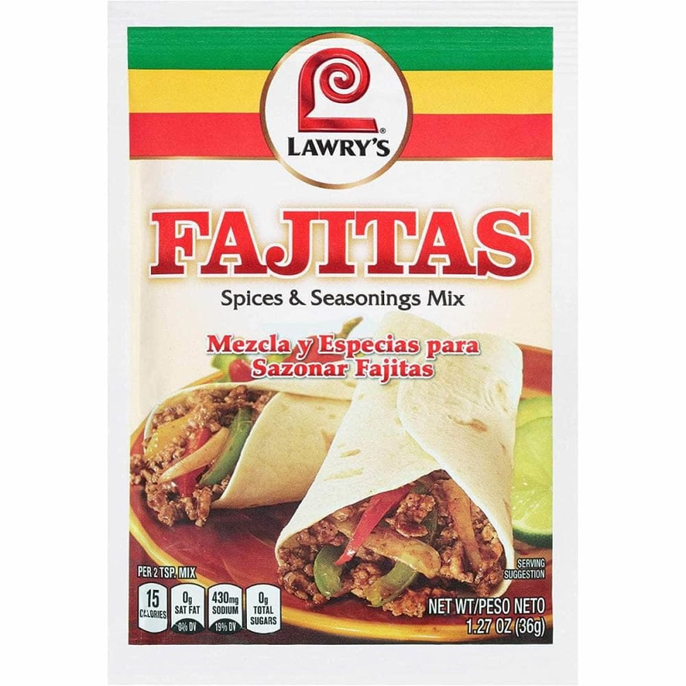 LAWRY'S LAWRYS Mix Ssnng Fajita, 1.27 oz