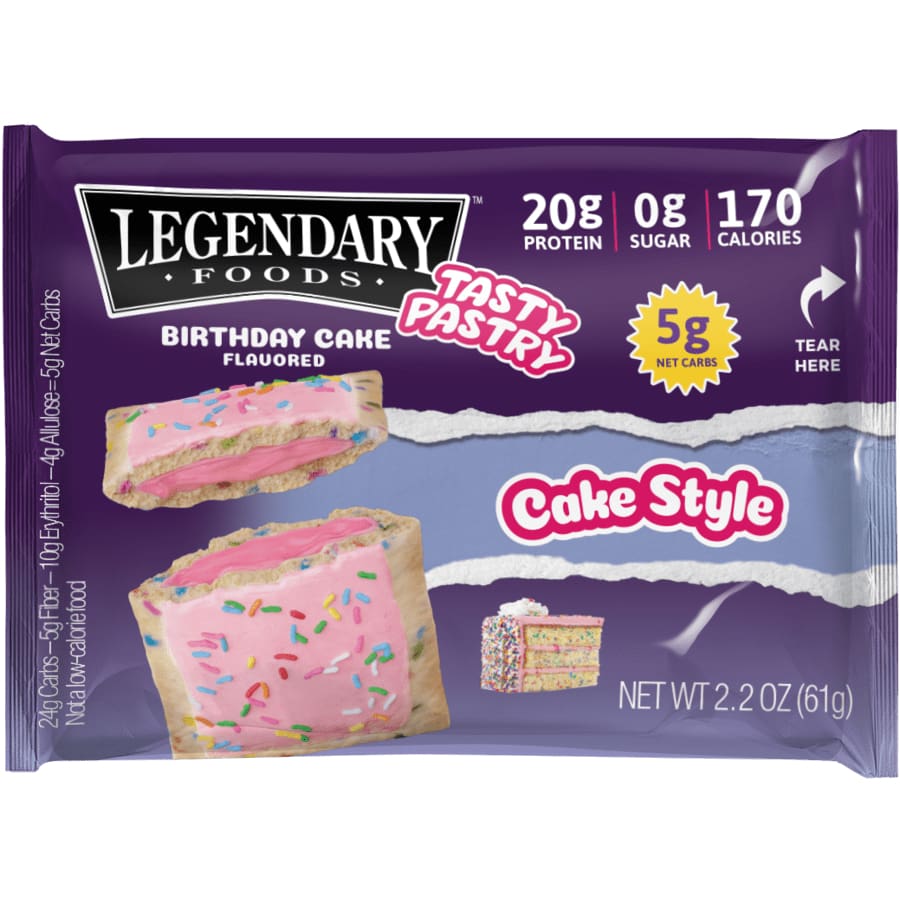 LEGENDARY FOODS Legendary Foods Pastry Birthday Cake, 2.2 Oz