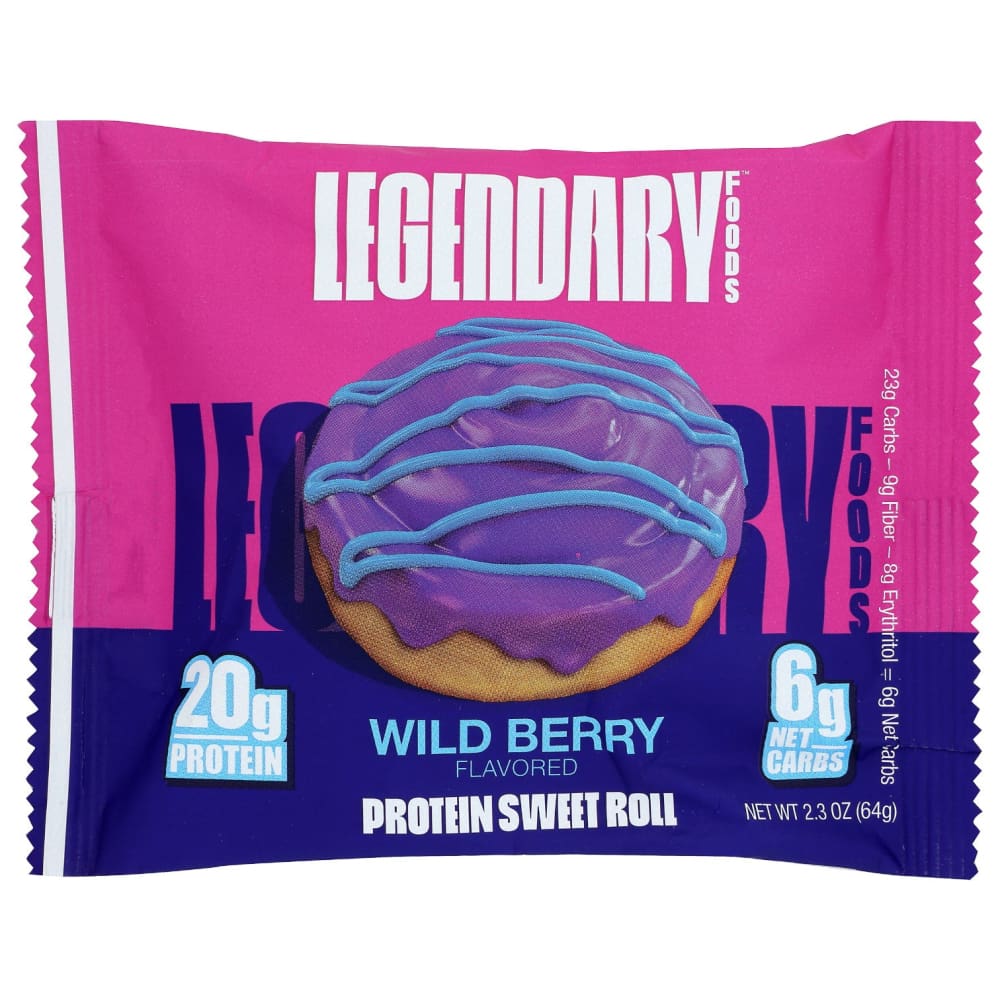 LEGENDARY FOODS: Protein Swt Rolls Wldbry 2.3 oz (Pack of 5) - Vitamins & Supplements > Protein Supplements & Meal Replacements - LEGENDARY