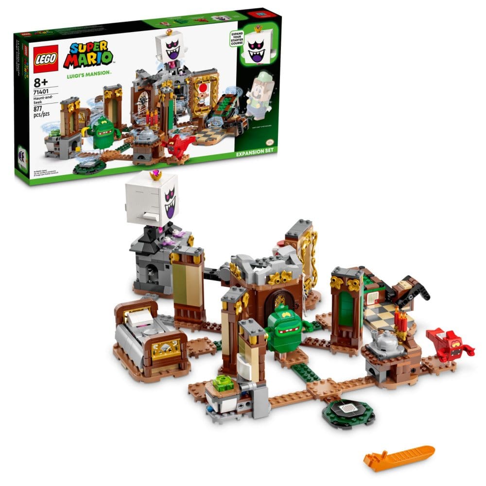 LEGO Super Mario Luigiâ€™s Mansion Haunt-and-Seek Expansion Set 71401 (877 Pieces) - Building Sets - LEGO