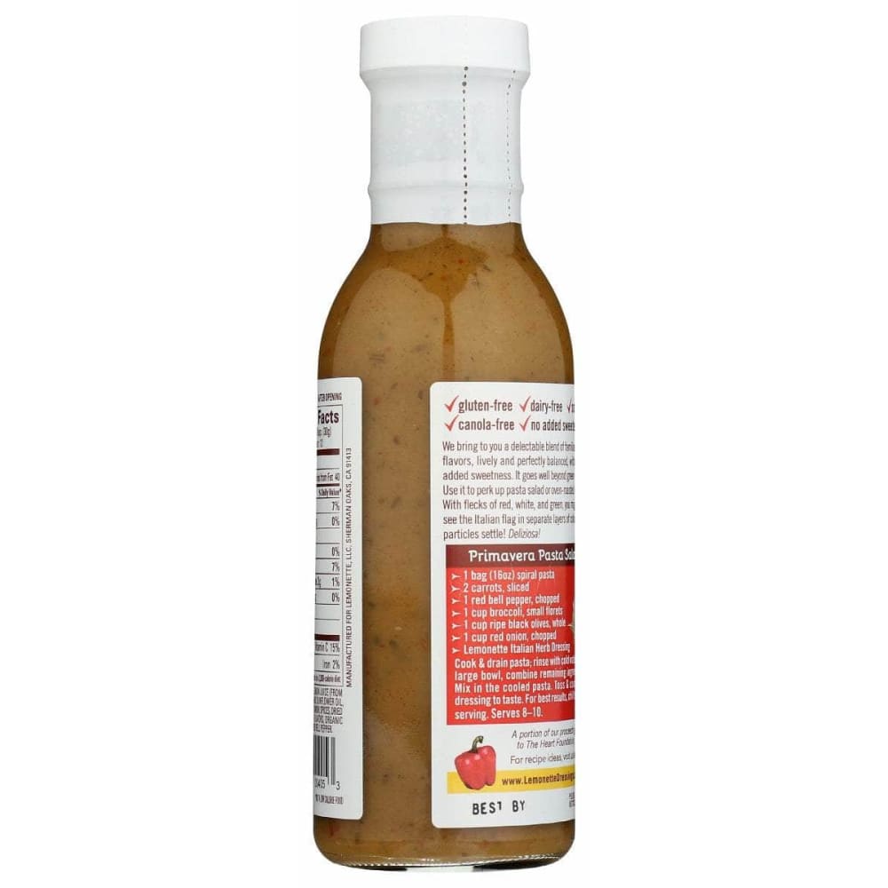 LEMONETTE DRESSINGS Lemonette Dressings Dressing Italian Herb, 12 Oz