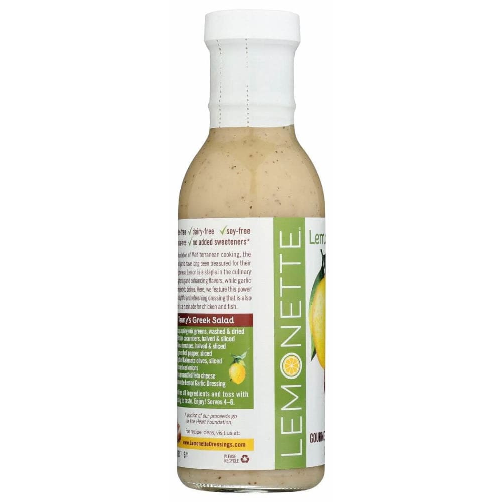 LEMONETTE DRESSINGS Lemonette Dressings Dressing Lemon Garlic, 12 Oz