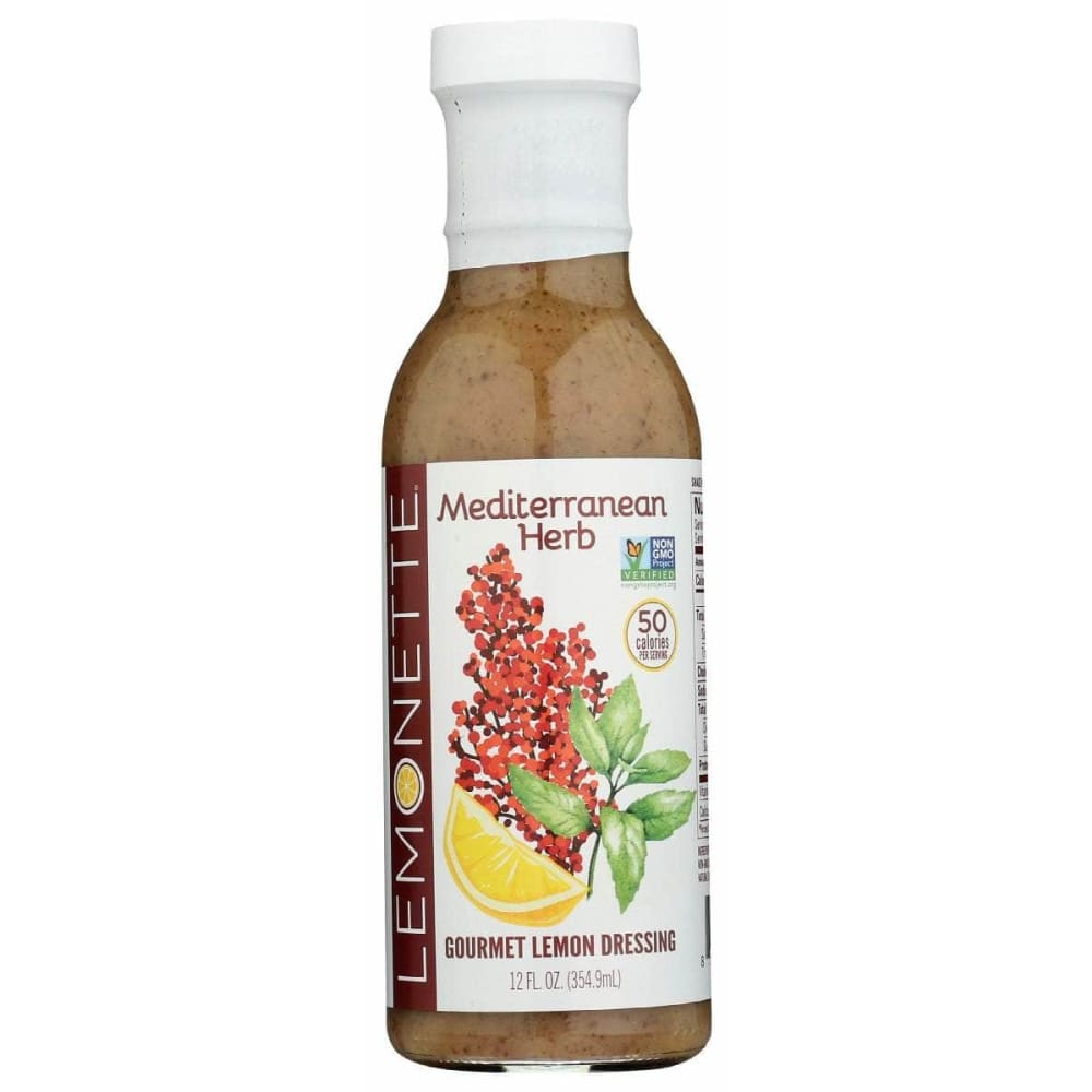 LEMONETTE DRESSINGS Lemonette Dressings Dressing Mediternean Herb, 12 Oz