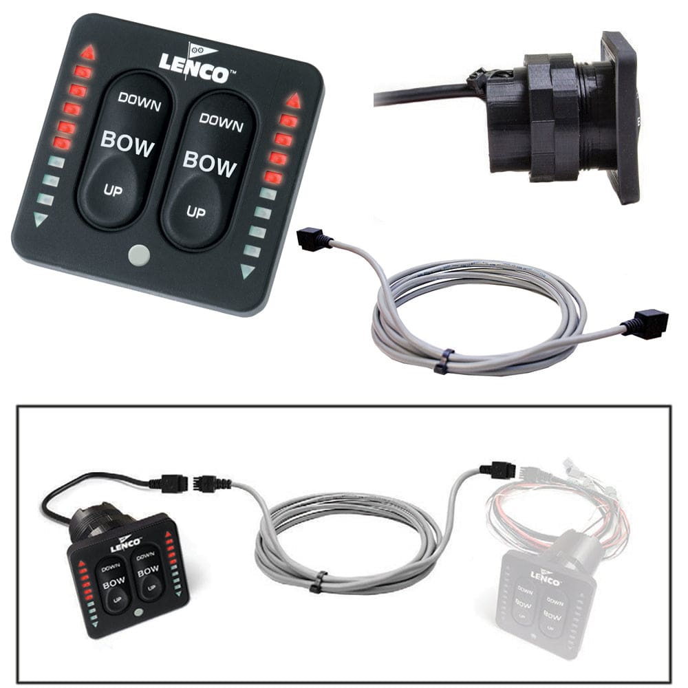 Lenco Flybridge Kit f/ LED Indicator Key Pad f/ All-In-One Integrated Tactile Switch - 10’ - Boat Outfitting | Trim Tab Accessories - Lenco