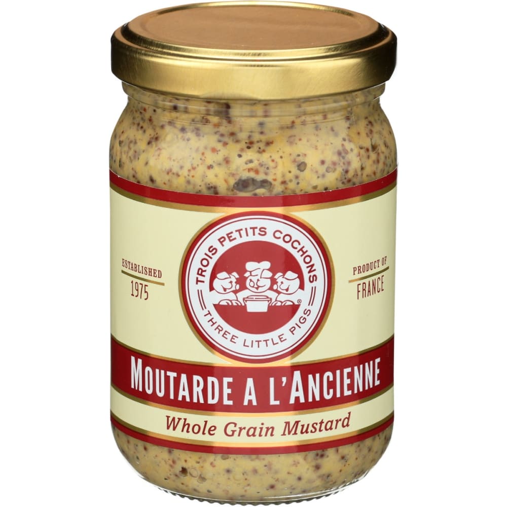 LES TROIS PETITS: Whole Grain Mustard 7 oz (Pack of 4) - Pantry > Condiments - LES TROIS PETITS