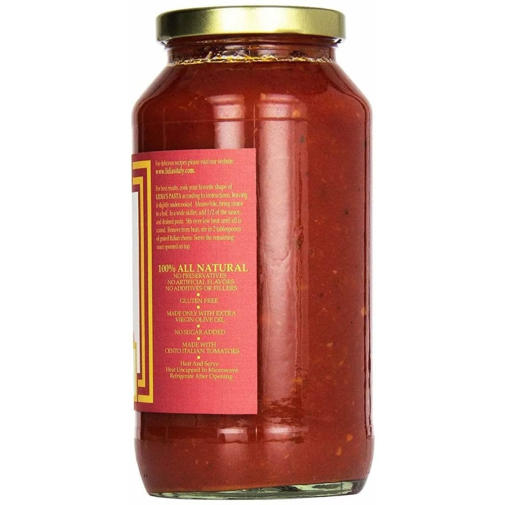 Lidias Lidias Sauce Pasta Tomato Basil, 25 oz