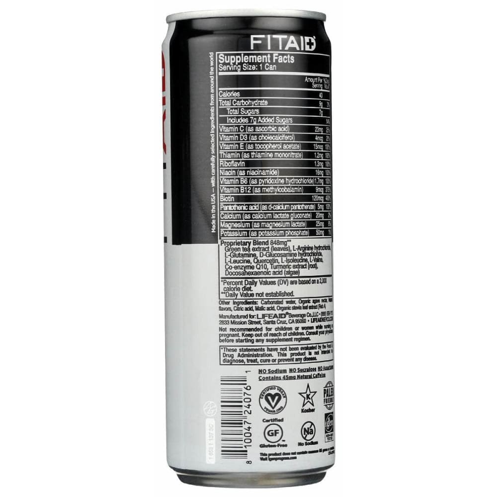 Lifeaid Beverage Grocery > Beverages > Energy Drinks LIFEAID BEVERAGE: Fitaid Rtd Strwbry Lmnad, 12 fo