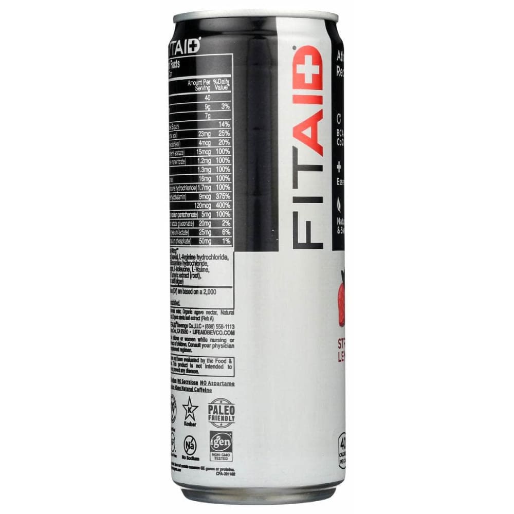 Lifeaid Beverage Grocery > Beverages > Energy Drinks LIFEAID BEVERAGE: Fitaid Rtd Strwbry Lmnad, 12 fo