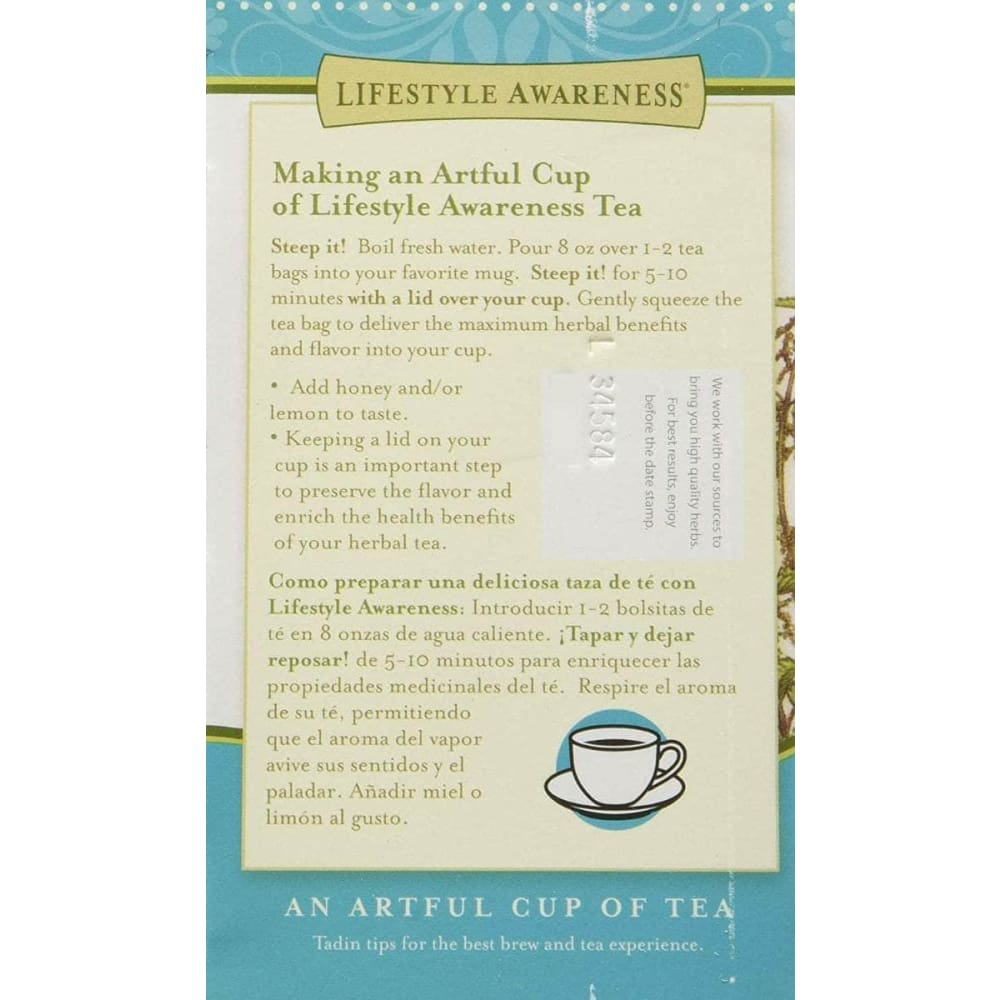 LIFESTYLE AWARENESS Grocery > Beverages > Coffee, Tea & Hot Cocoa LIFESTYLE AWARENESS: Body Balance Detox Tea, 20 bg