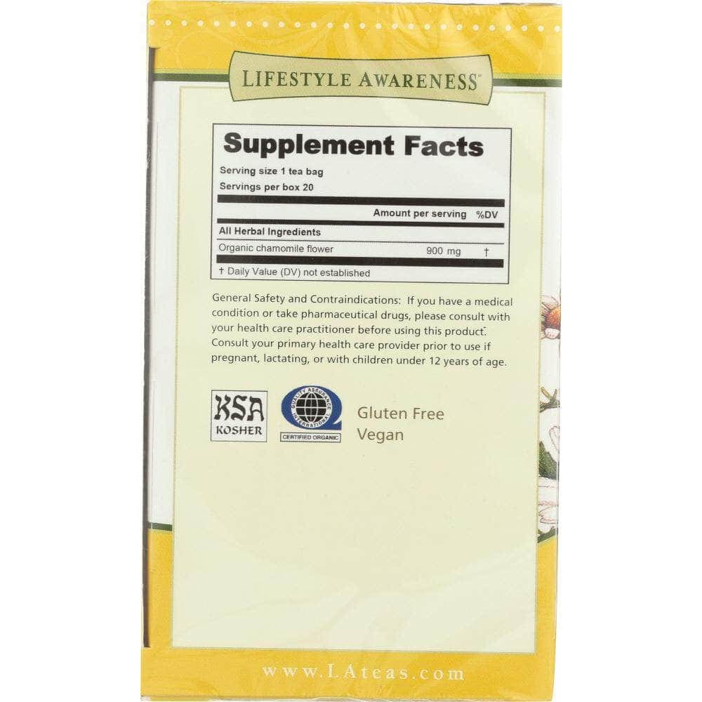 Tadin Lifestyle Awareness Organic Chamomile Tea, 20 teabags