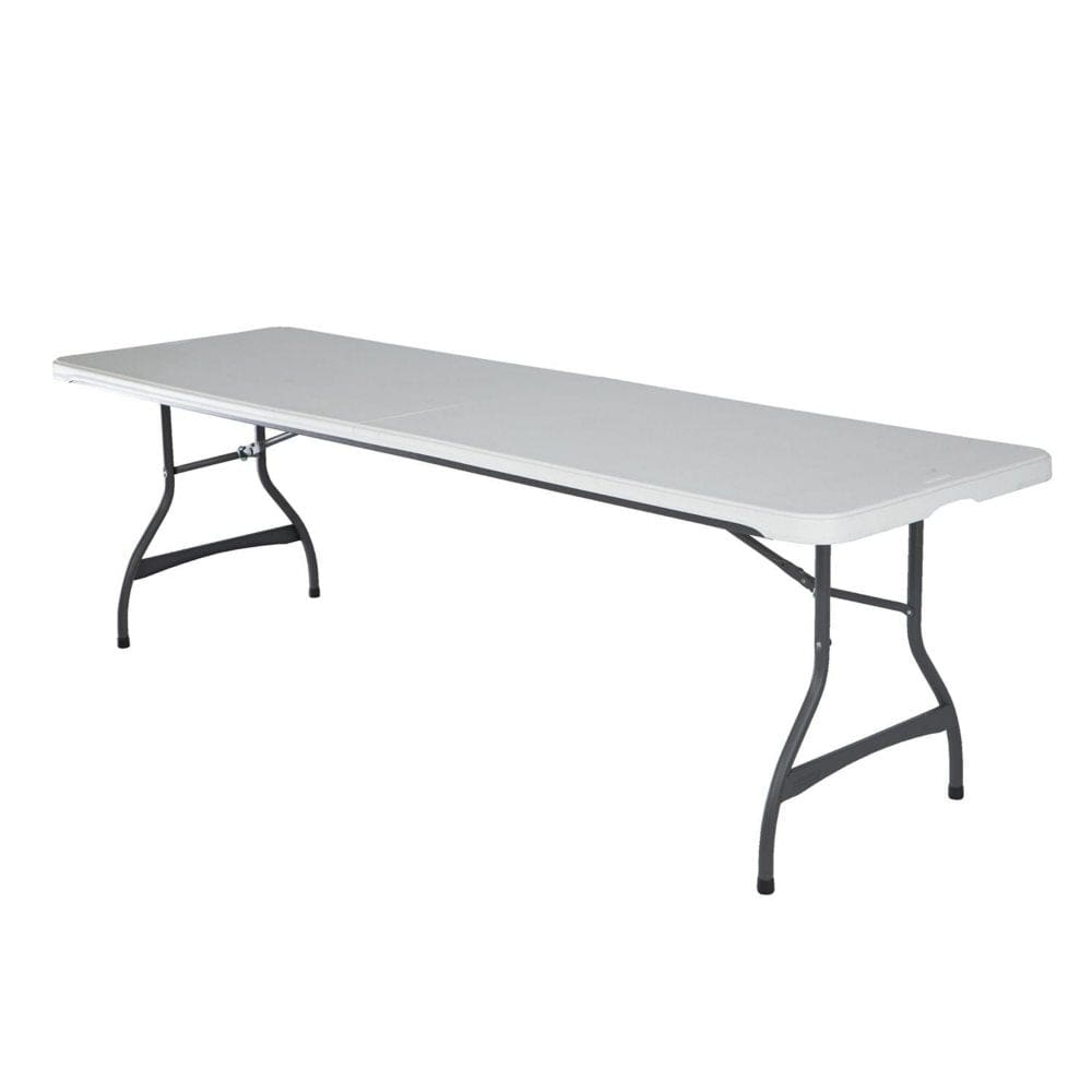 Lifetime 8’ Commercial Stacking Folding Table White Granite - Folding & Stackable Furniture - Lifetime