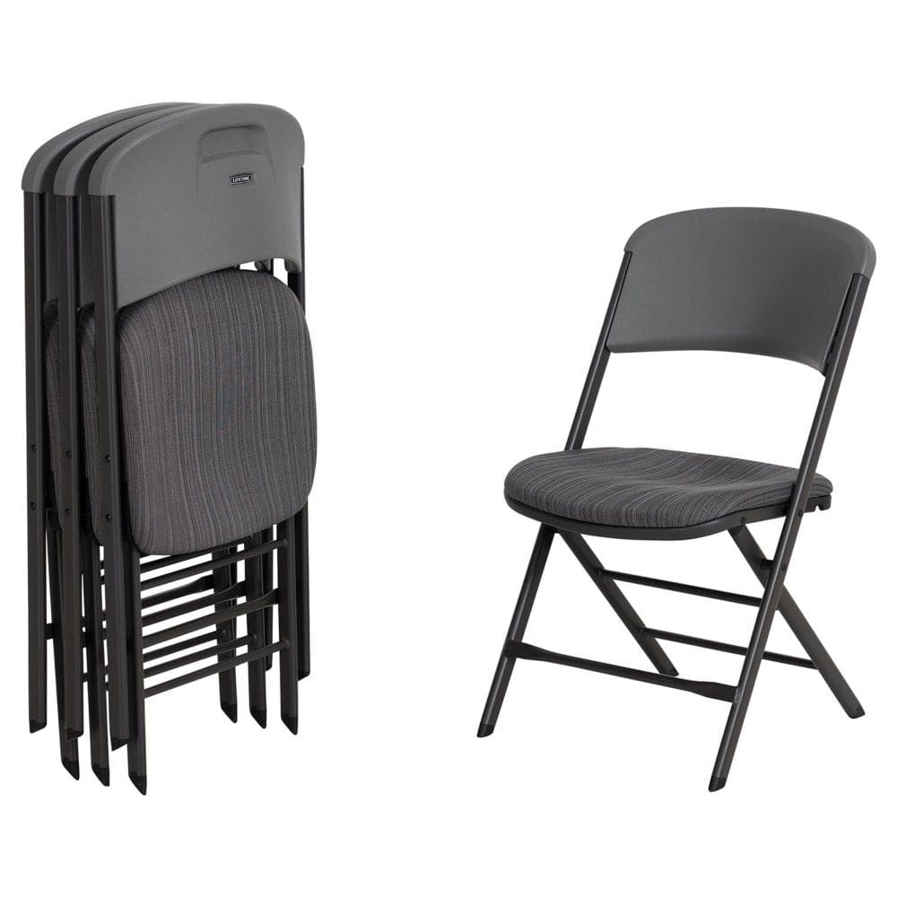 Lifetime Padded Commercial Folding Chair 4 Pack Choose a Color - Folding Chairs - ShelHealth
