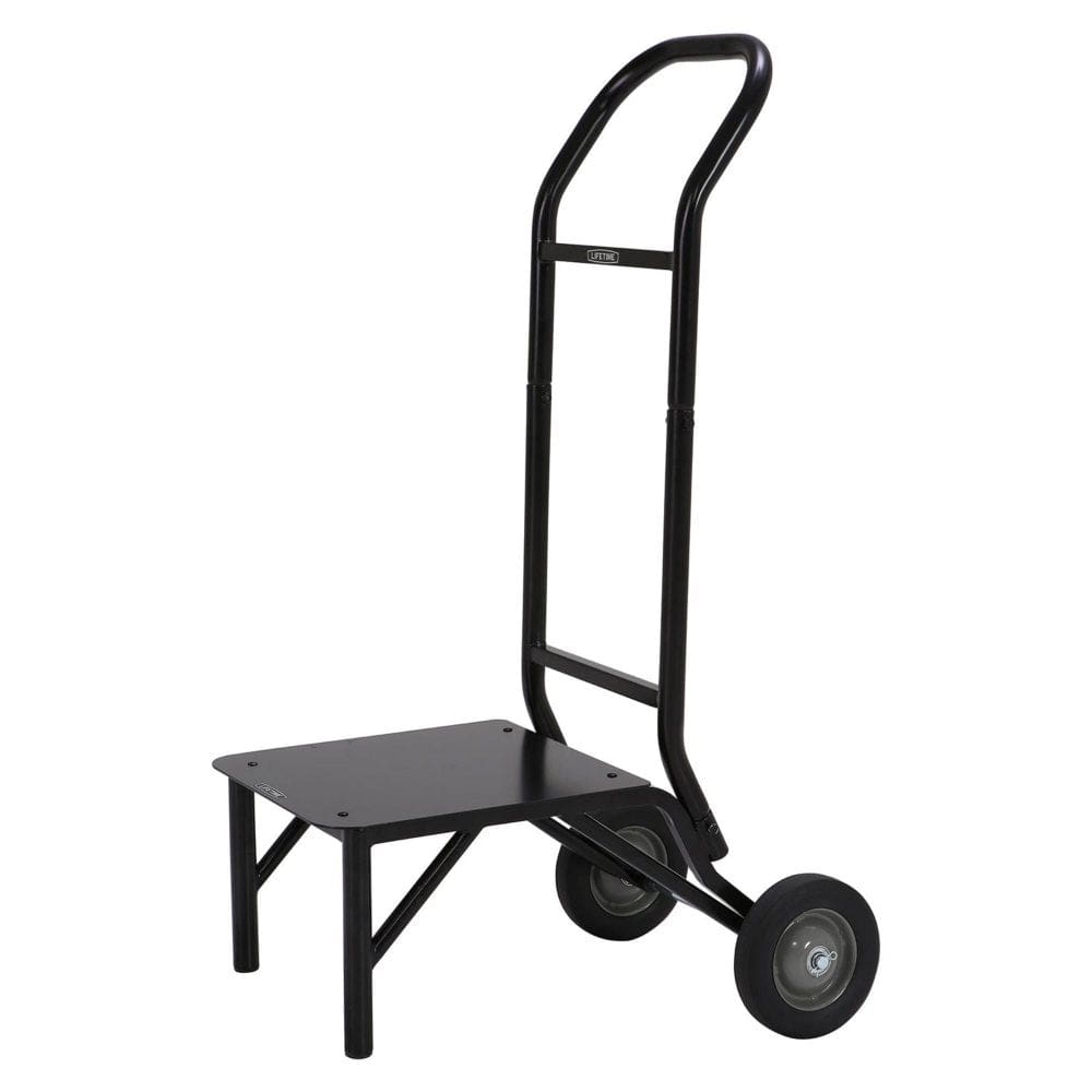Lifetime Stackable Chair Cart Black - Stacking Chairs - ShelHealth