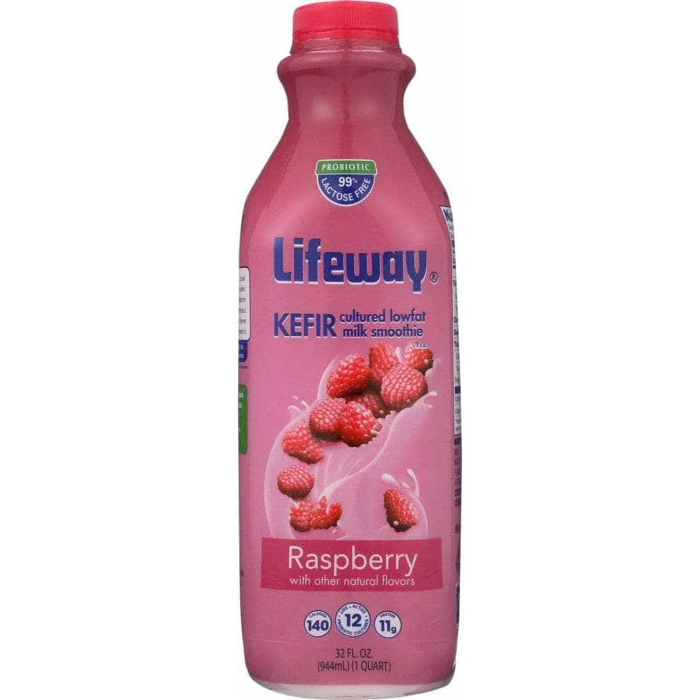 Lifeway Lifeway Kefir Raspberry Cultured Lowfat Milk Smoothie, 32 oz