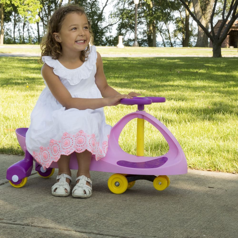 Lil’ Rider Wiggle Car Ride-On - Pink and Purple - Home/Toys/Outdoor Play/Trikes Push & Pedal Ride-ons/ - Unbranded