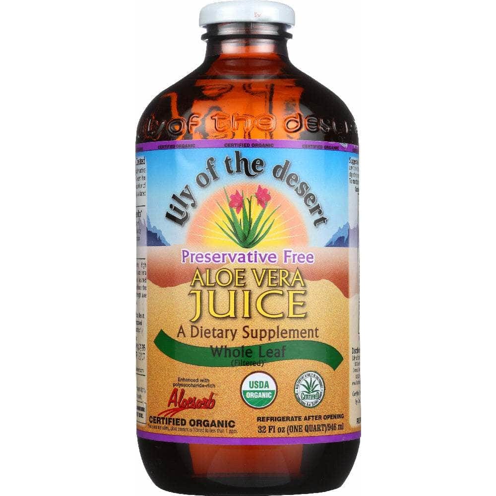Lily Of The Desert Lily Of The Desert Organic Aloe Vera Juice Whole Leaf, 32 oz