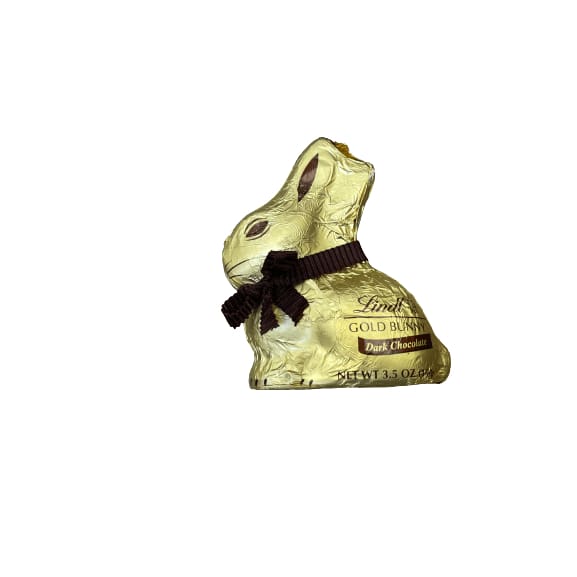 Lindt Lindt GOLD BUNNY, Hollow Dark Chocolate Bunny, 3.5 Oz Bunny