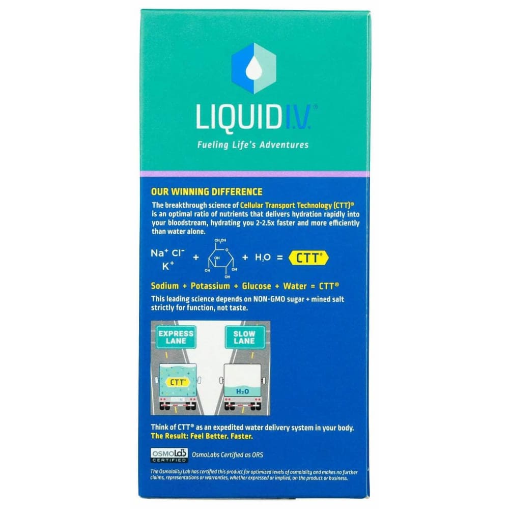 Liquid I.V. Health > Vitamins & Supplements LIQUID I.V.: Concord Grape Hydration Multiplier 10 Count Box, 5.64 oz