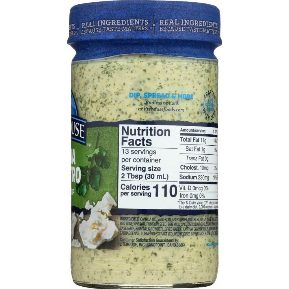 Litehouse Litehouse Cotija Cilantro Dressing and Dip, 13 oz