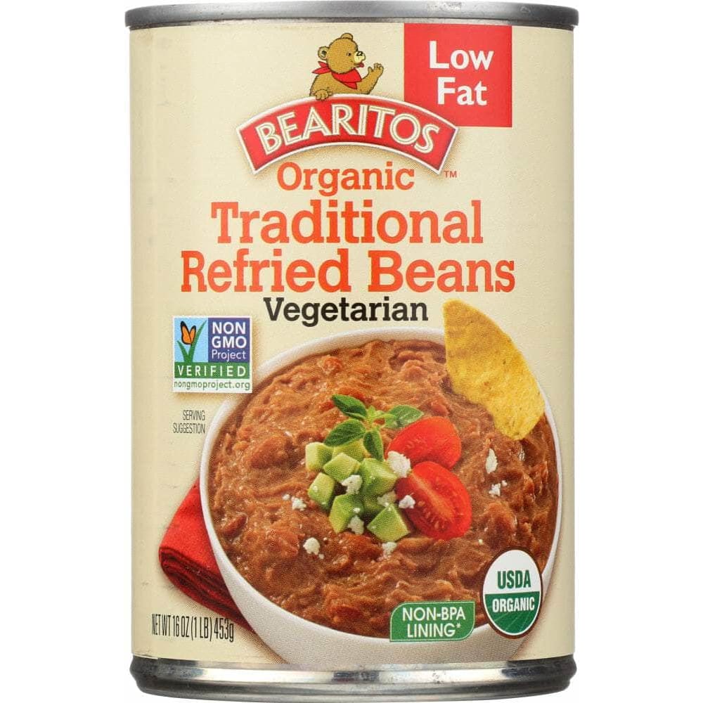 Bearitos Little Bear Refried Beans Original, 16 oz