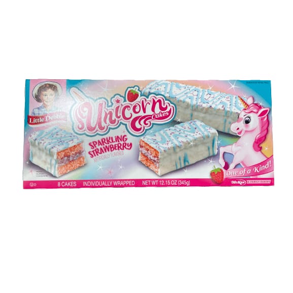 Little Debbie Unicorn Cakes, Sparkling Strawberry, 8 ct, 12.15 oz ...