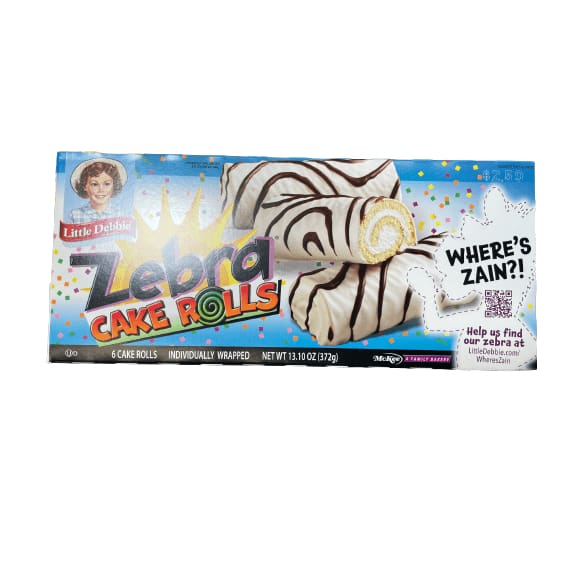 Little Debbie Little Debbie Zebra Cake Rolls, 6 ct, 13.10 oz