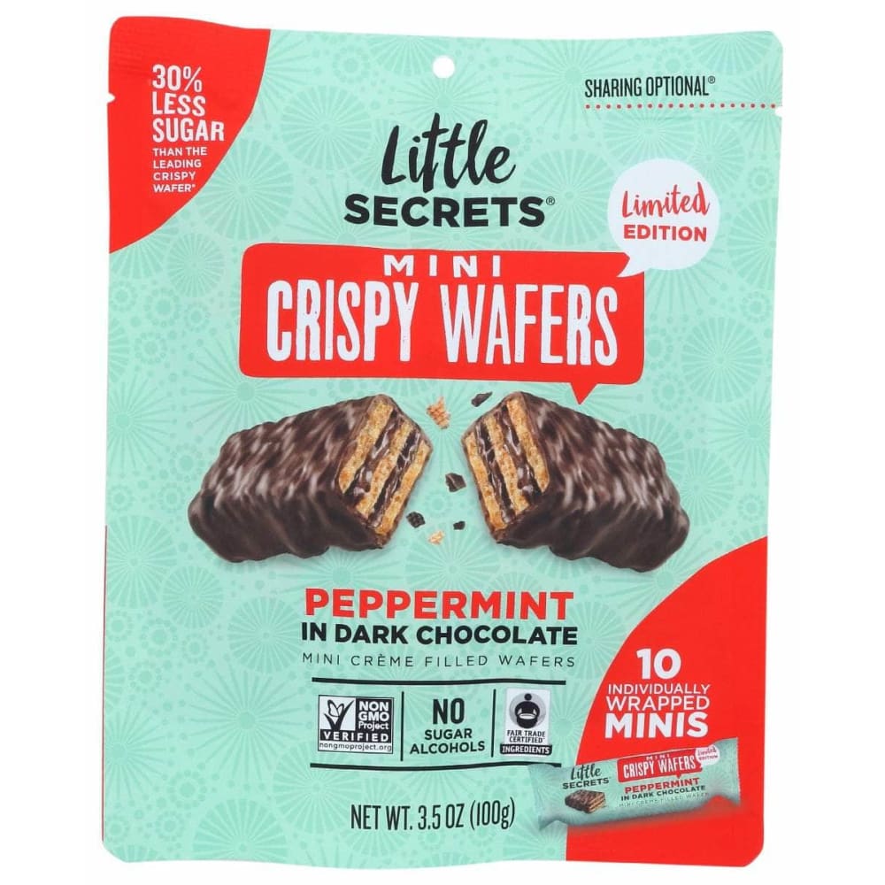 LITTLE SECRETS LLC LITTLE SECRETS LLC Wafer Pprmint Drk Choc, 3.5 oz