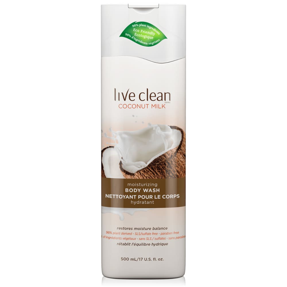 Live Clean Live Clean Coconut Milk Moisturizing Body Wash, 17 oz