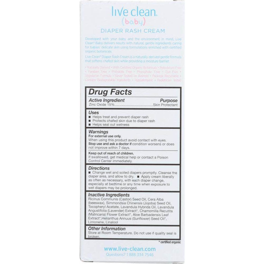 Live Clean Live Clean Diaper Ointment, 2.6 oz