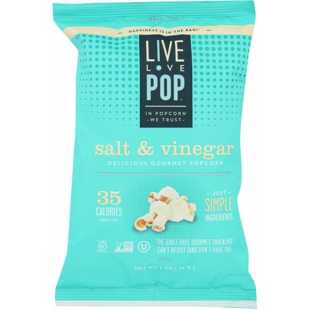LIVE LOVE POP LIVE LOVE POP Popcorn Salt & Vinegar, 1 oz
