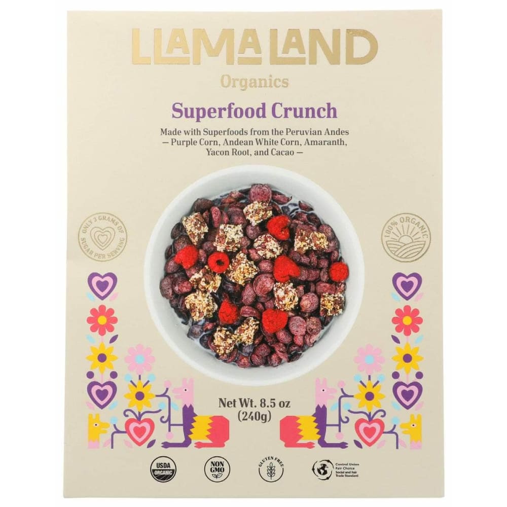 LLAMALAND ORGANICS Llamaland Organics Cereal Superfood Crunch, 8.5 Oz