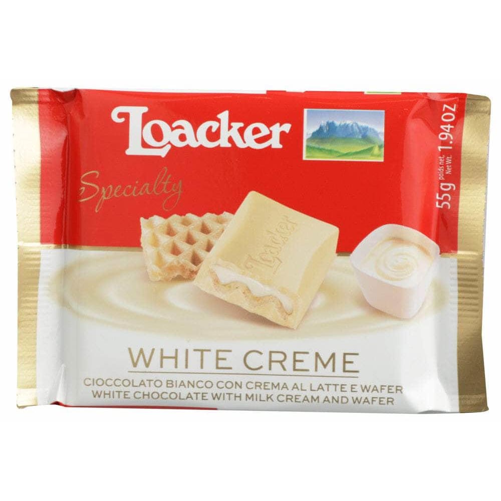 Loacker Loacker Chocolate White Creme Bar 55g, 1.94 oz