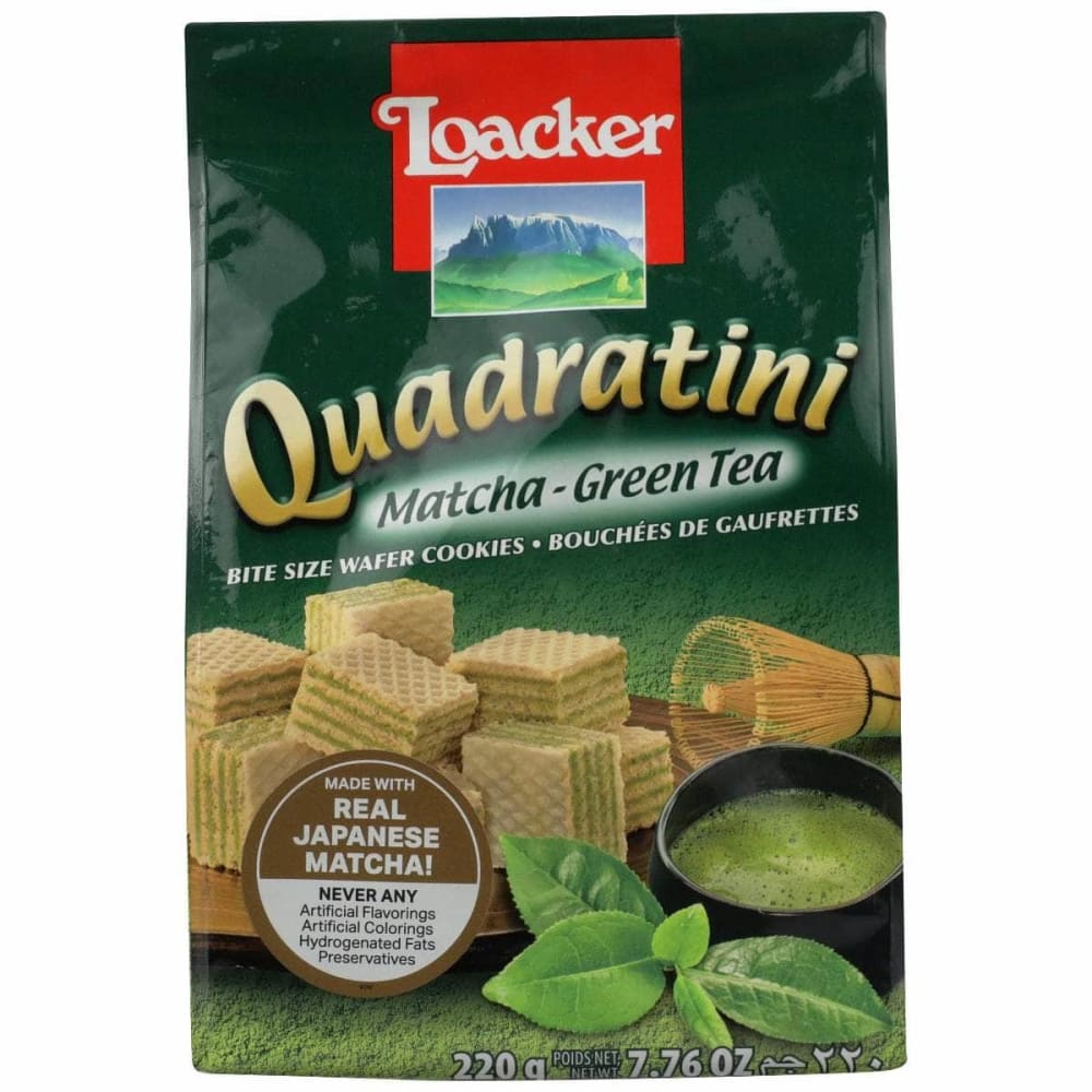 LOACKER LOACKER Wafer Matcha Quadratini, 7.76 oz