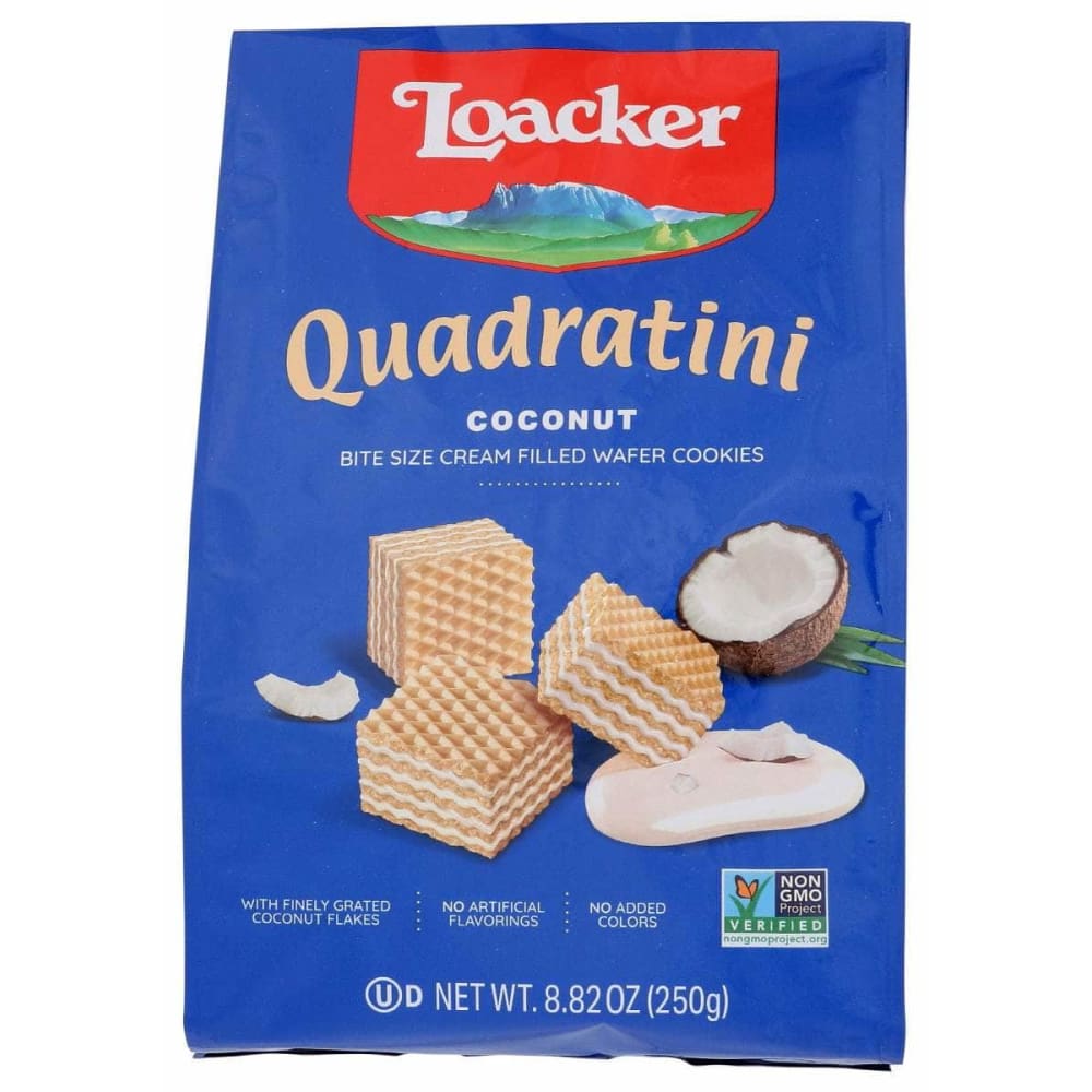 LOACKER LOACKER Wafer Qudrtni Coconut 250G, 8.82 oz