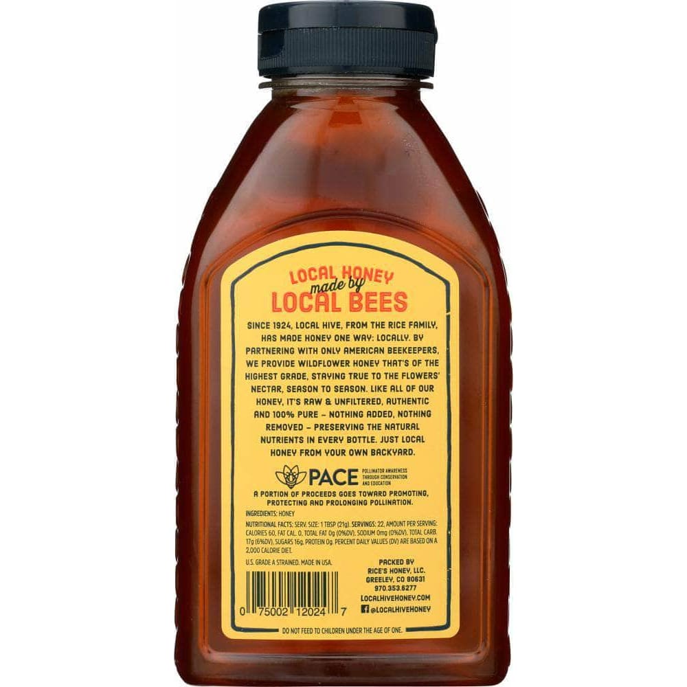 Local Hive Local Hive Raw & Unfiltered Wildflower Honey, 16 oz