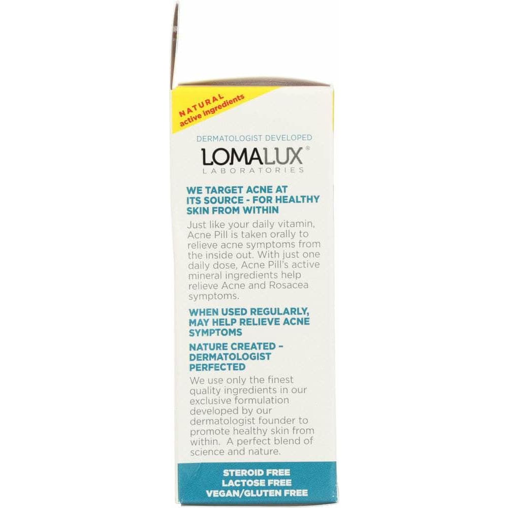 LOMA LUX LABORATORIES Loma Lux Laboratories Acne Pill Acne Clearing Supplement, 60 Tb