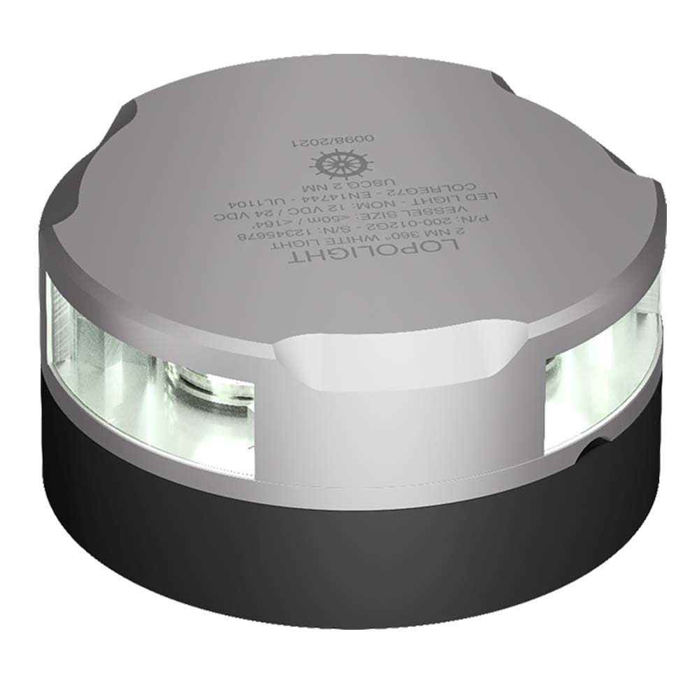 Lopolight Series 200-012 - Anchor Light - 2NM - Horizontal Mount - White - Silver Housing - Lighting | Navigation Lights - Lopolight