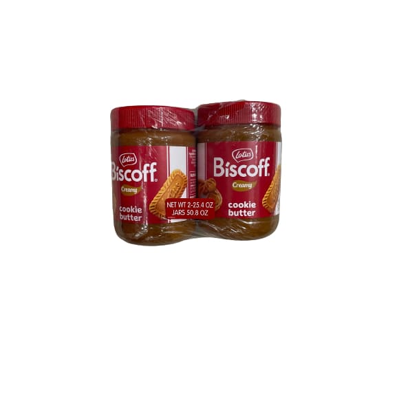 Lotus Bakeries Biscoff Creamy Cookie Butter 2 x 25.4 oz. - Lotus