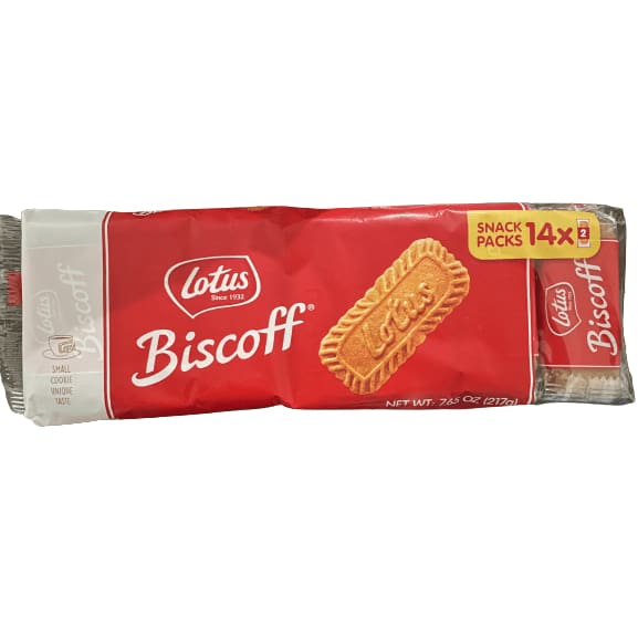 Biscoff Lotus Biscoff Cookies, 7.65 Oz., 14 Count