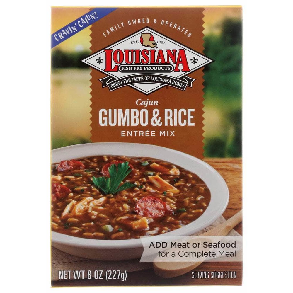 Louisiana Fish Fry Louisiana Fish Fry Mix Cajun Gumbo with Rice, 8 oz