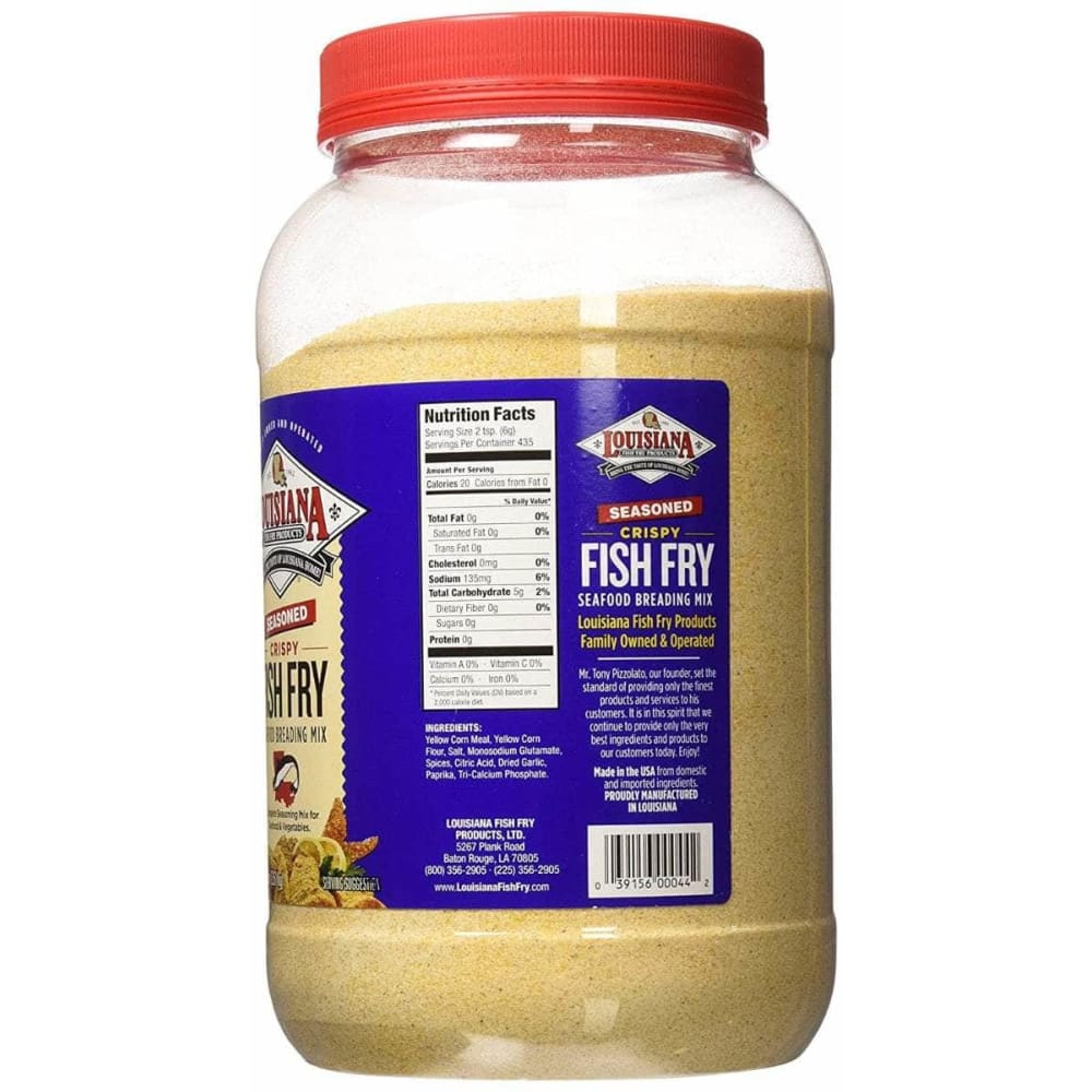 LOUISIANA FISH FRY Louisiana Fish Fry Fry Mix Fish Seasoned, 1 Ga