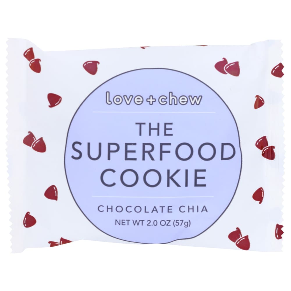 LOVE CHEW: Chocolate Chia Cookie 2 oz (Pack of 6) - LOVE CHEW