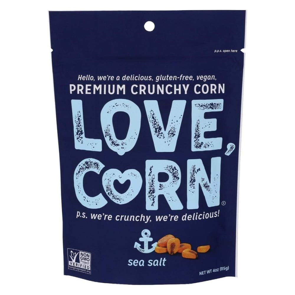 LOVE, CORN Grocery > Snacks LOVE CORN: Sea Salt Crunchy Corn, 4 oz