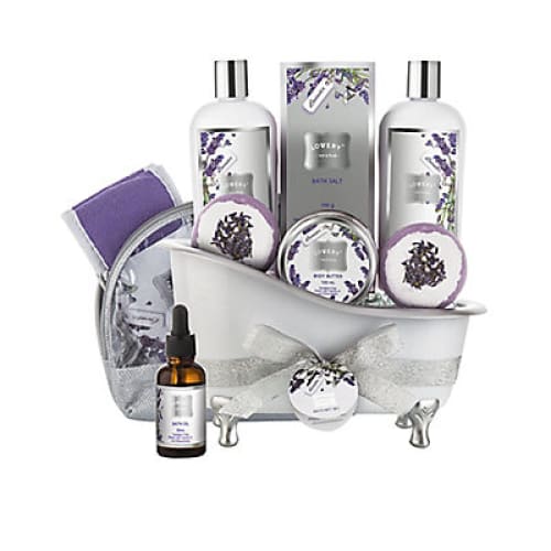 Lovery Lavender and Jasmine Relax 9-Piece Body Care Gift Set - Home/Beauty/Holiday Beauty Gifts/ - Lovery